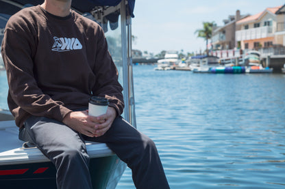 Brown Surfer Crewneck