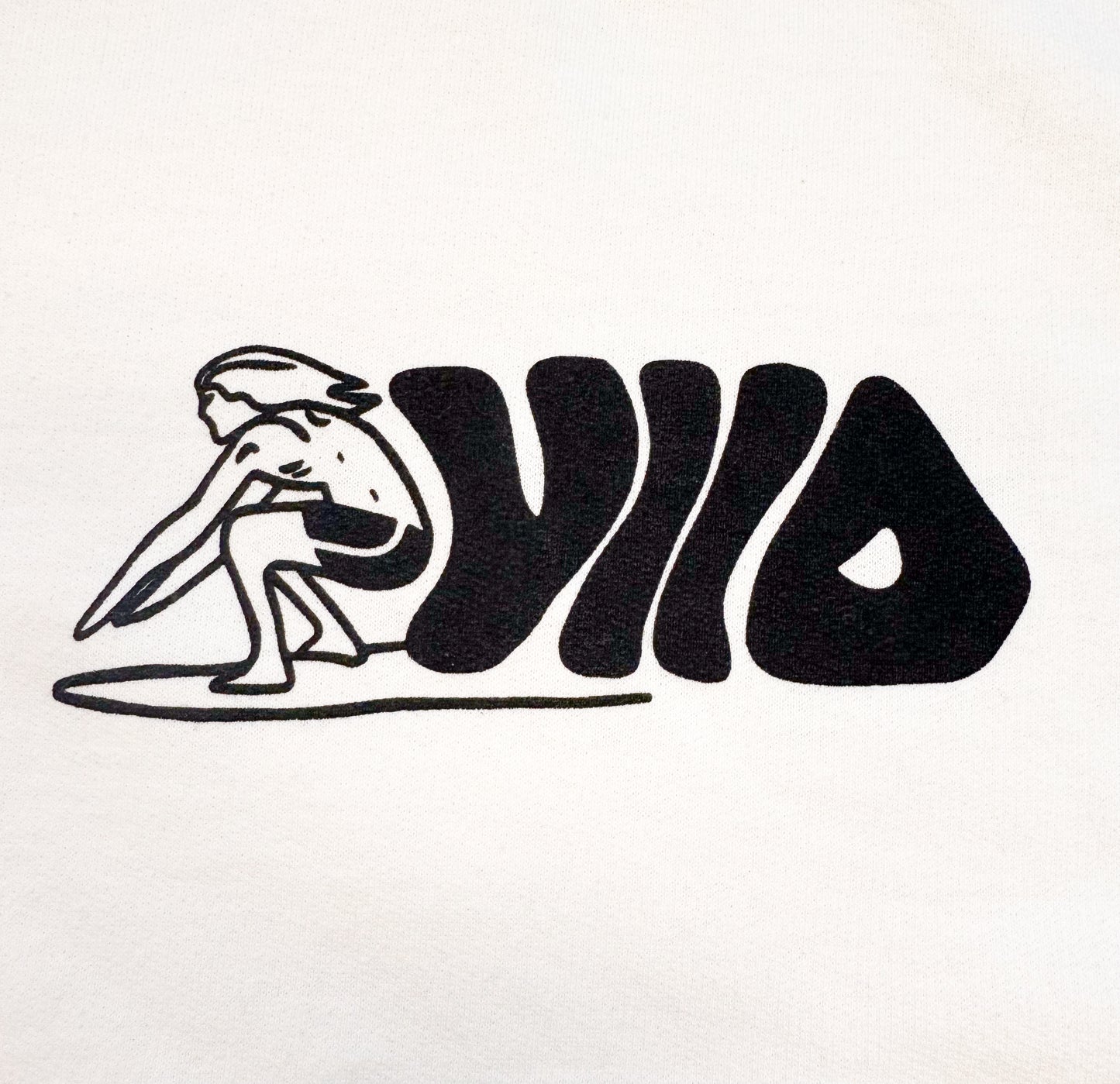 White Surfer Crewneck